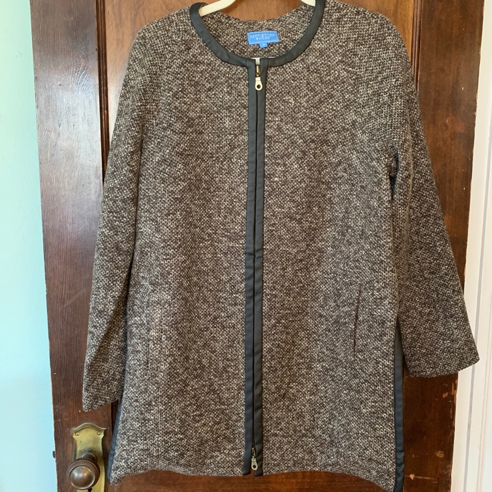 Pennington & Bailes Side Zip Tweed Coat